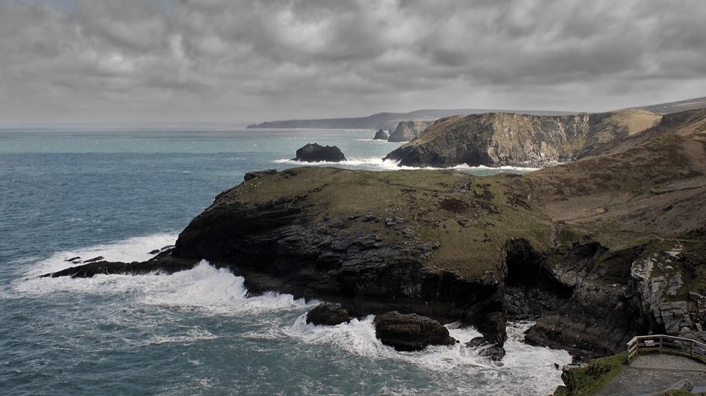 View from Tintagel Castle - Cornwall - England