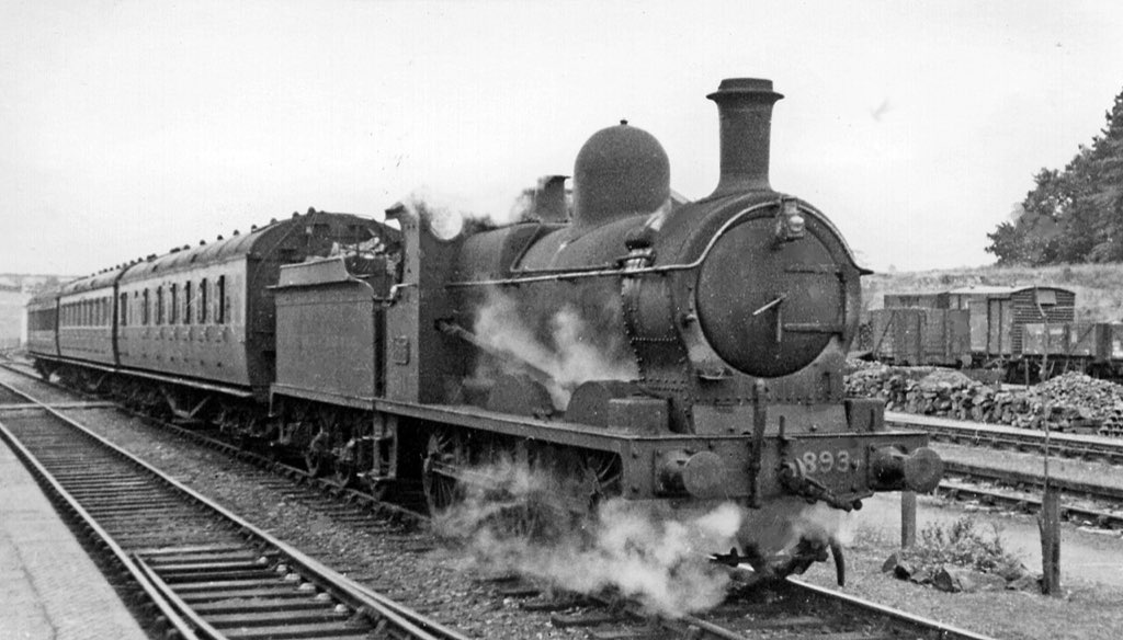Rhayader station with local Mid-Wales line train geograph-2540449-by-Ben-Brooksbank