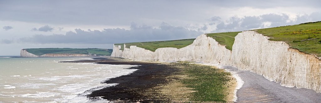 Seven Sisters Panorama, East Sussex, England - May 2009