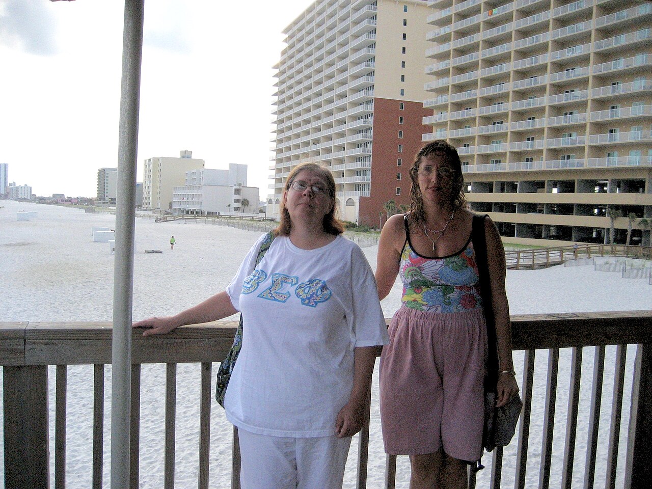 Gulf Shores Vacation July 2007 - Hollie and Beth by the Beach