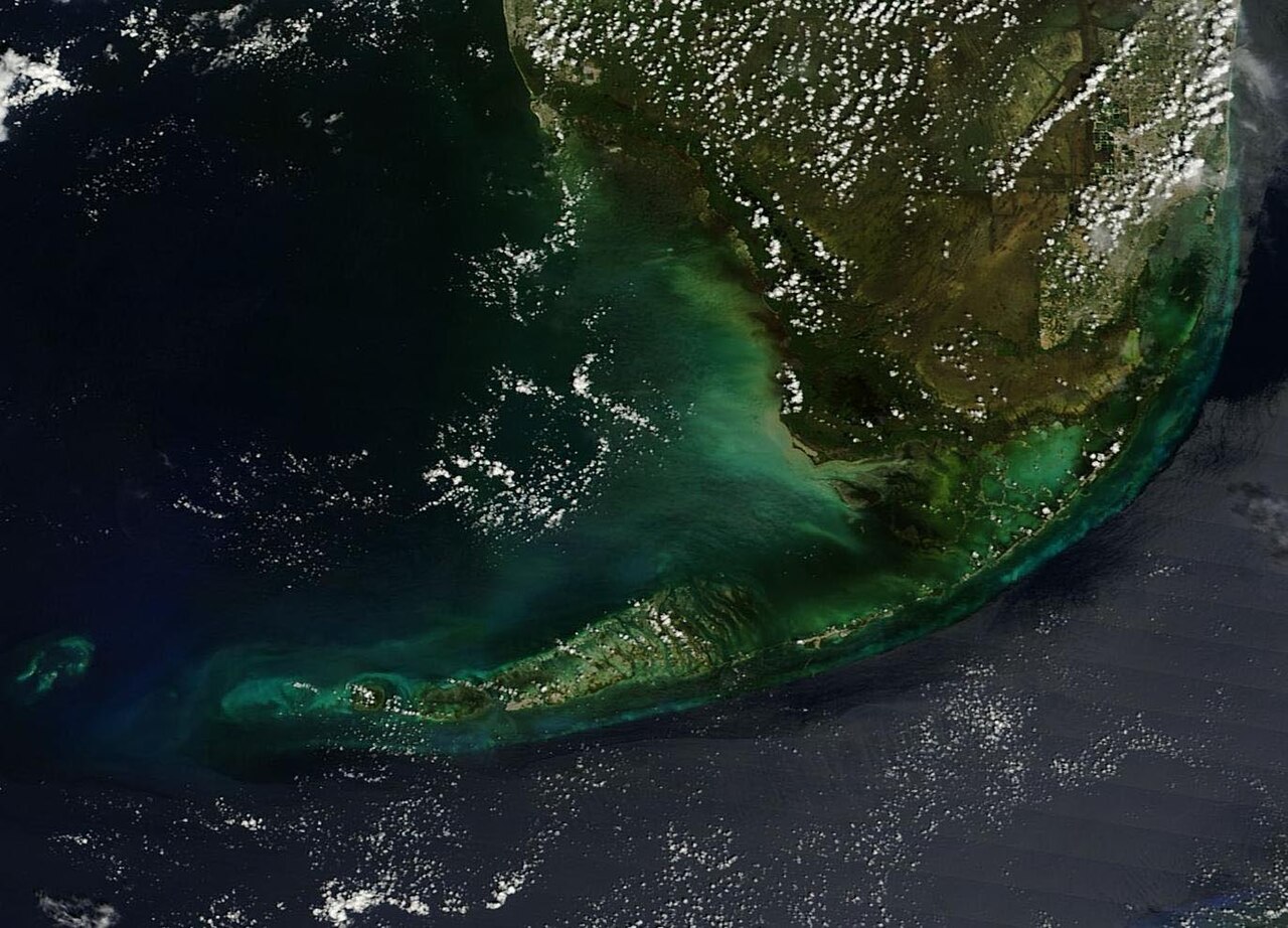 South Florida and the Florida Keys (MODIS 2016-09-22)