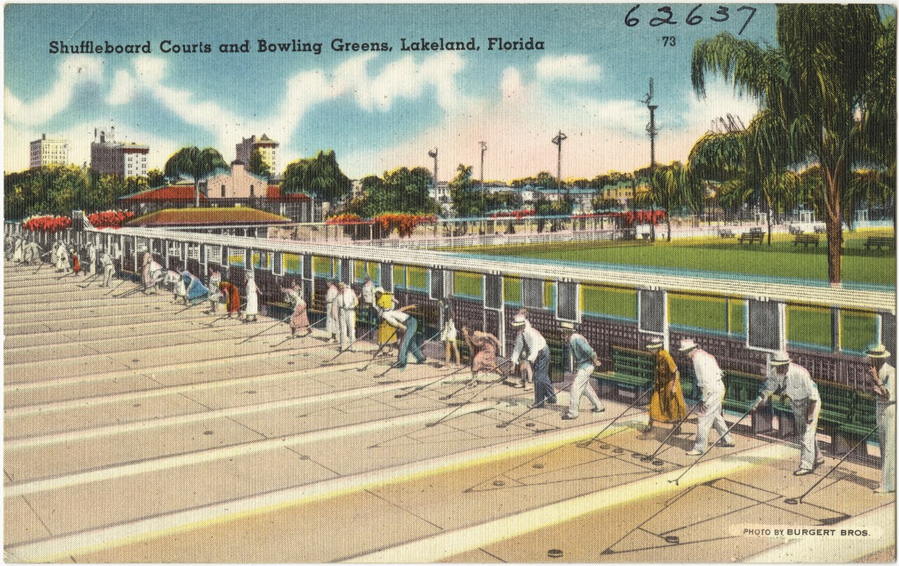 Shuffleboards courts and bowling greens, Lakeland, Florida