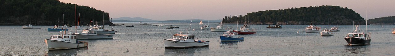 Down East Maine banner Bar Harbor Bay