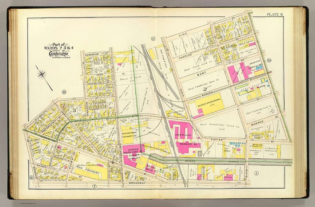 Cambridge, Massachusetts, Kendall Square Area, 1903