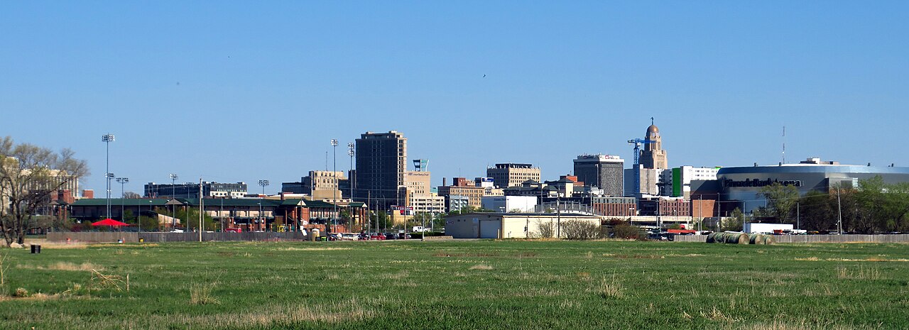 Skyline of Downtown Lincoln, Nebraska, USA (2023)